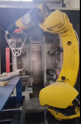 PLC Controlled Robot Grinding at 1000-3000rpm Speed for Motorcycle Rear Rack